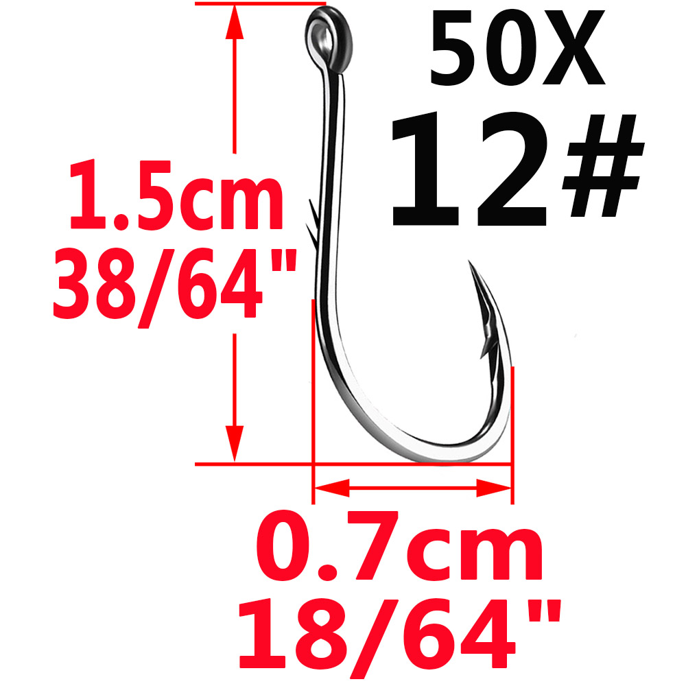50 шт. Iseama, Круглый рыболов – обзор и цена Fishing Hook Assortment