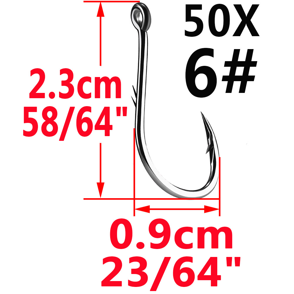 50 шт. Iseama, Круглый рыболов – обзор и цена Fishing Hook Assortment