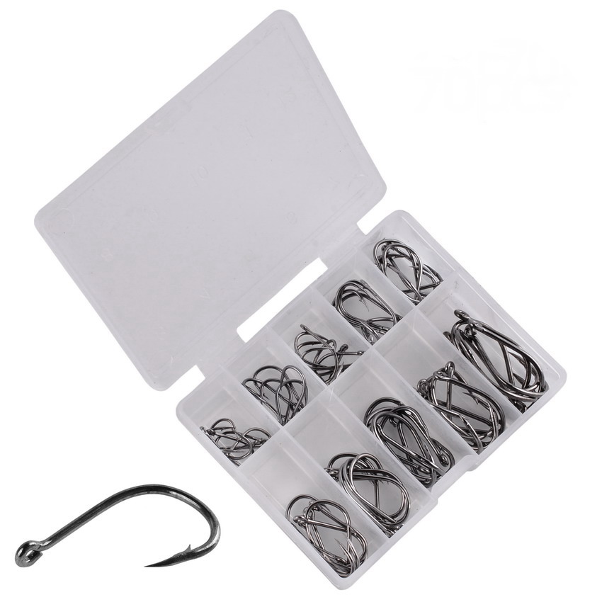 70 шт./коробка, детский рыболо – обзор и цена Fishing Hook Assortment