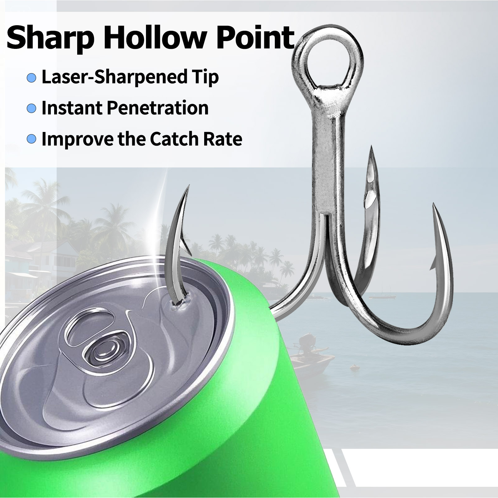 Тройные крючки для морской рыб – обзор и цена Fishing Hook Assortment