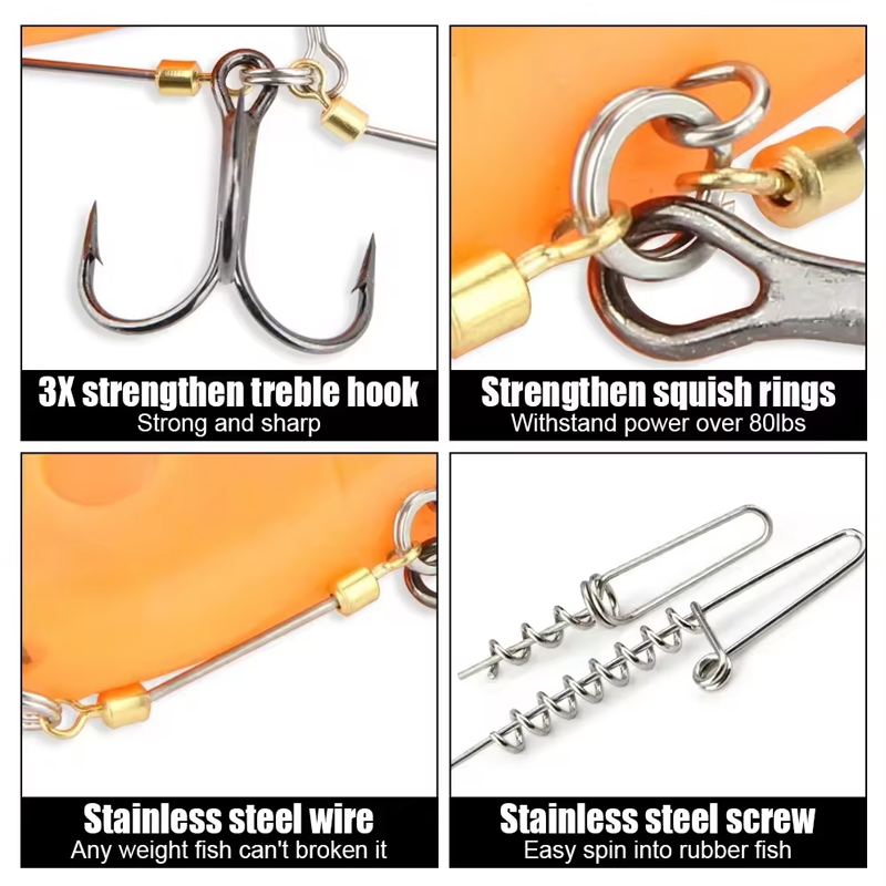 Рыболовные оснастки: стальные  – обзор и цена Fishing Hook Treble